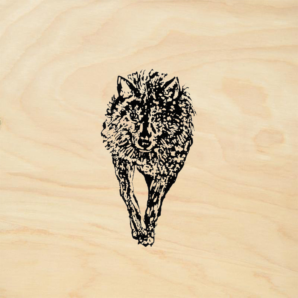 StampaFe Alpha Wolf Mixed Media Rubber Art Stamp