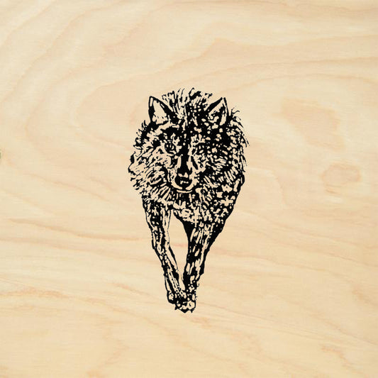 StampaFe Alpha Wolf Mixed Media Rubber Art Stamp
