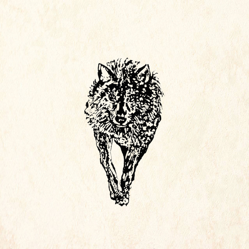 StampaFe Alpha Wolf Mixed Media Rubber Art Stamp