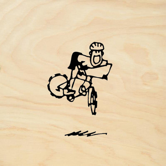 StampaFe Airborne Biker Card Making Rubber Art Stamp