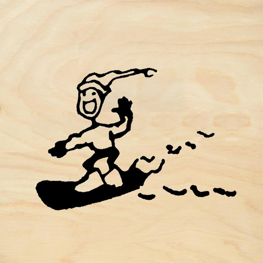 StampaFe Snow Boarder Card Making Rubber Art Stamp