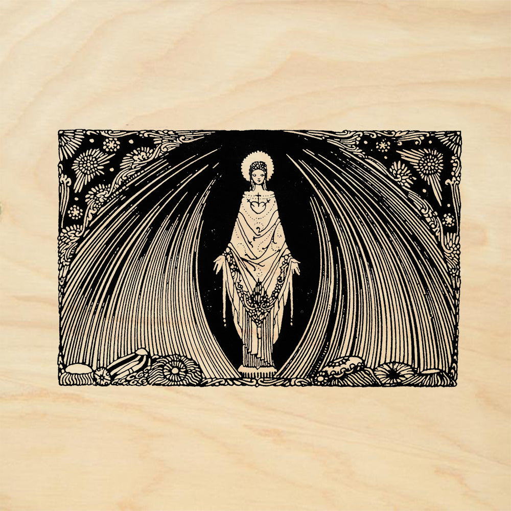 StampaFe Immaculate Heart Goddess Rubber Art Stamp