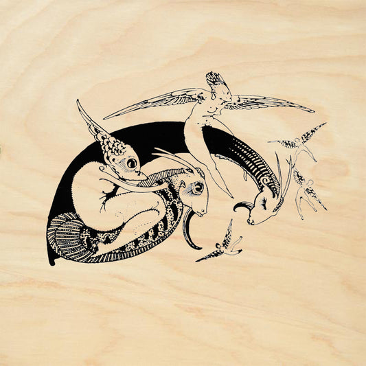 StampaFe Faerie Flight Mixed Media Rubber Art Stamp