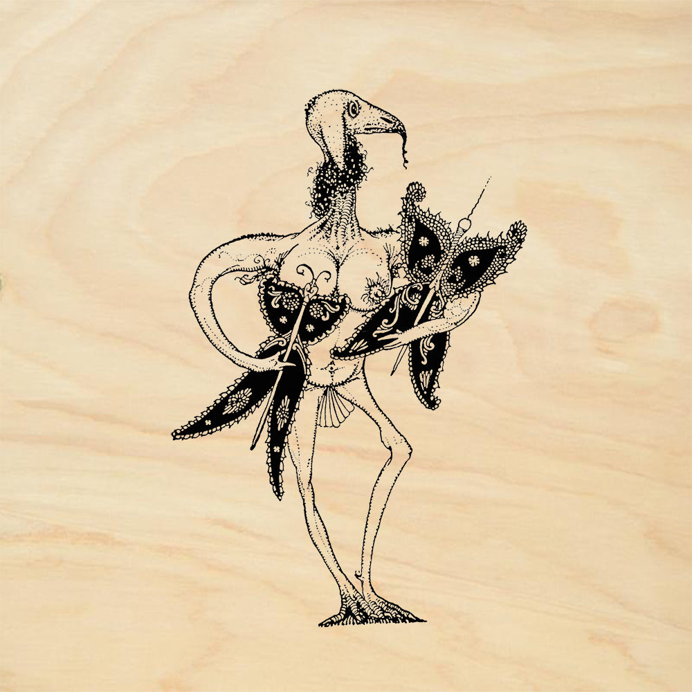 StampaFe Jabberwocky Small Mixed Media Rubber Art Stamp