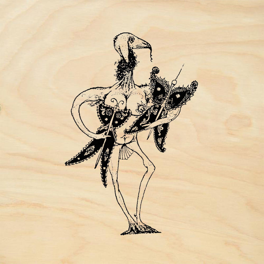 StampaFe Jabberwocky Large Mixed Media Rubber Art Stamp