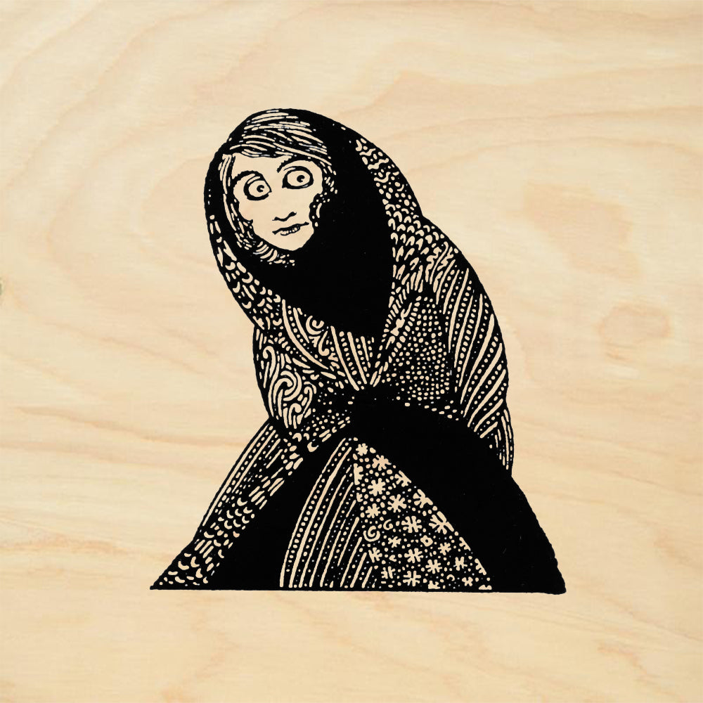 StampaFe Molly Mixed Media Rubber Art Stamp