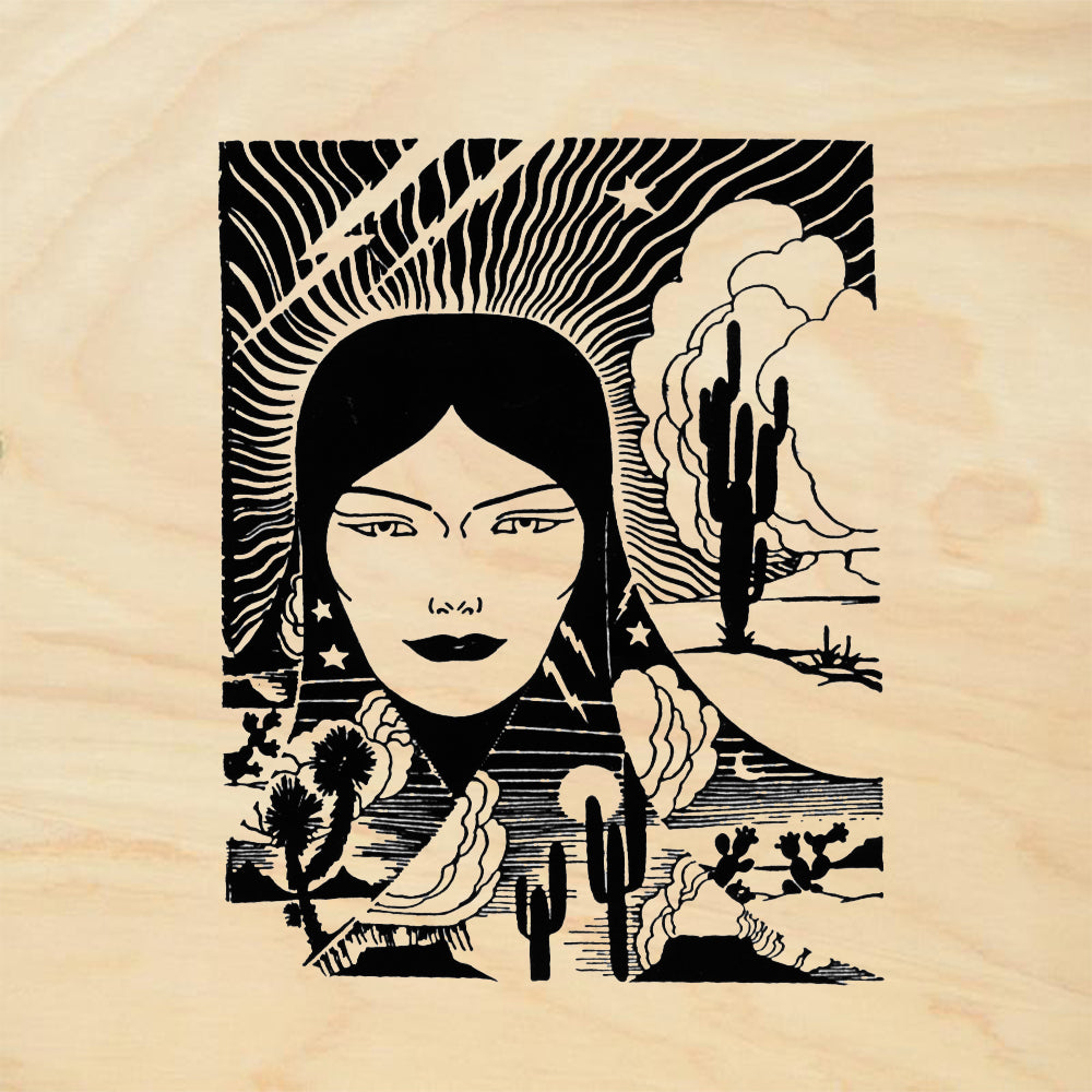 StampaFe Face of the Desert Mixed Media Rubber Art Stamp