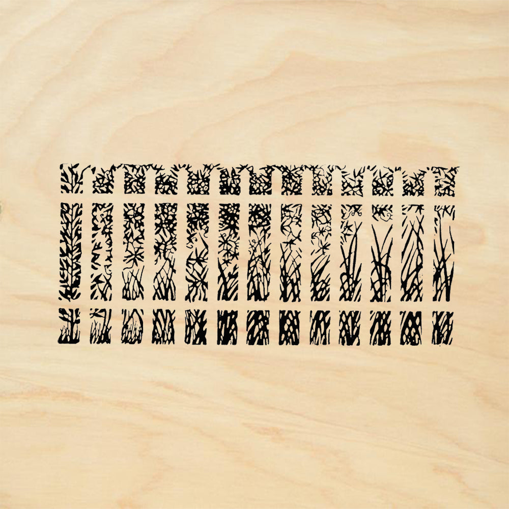 StampaFe Picket Fence Botanical Rubber Art Stamp