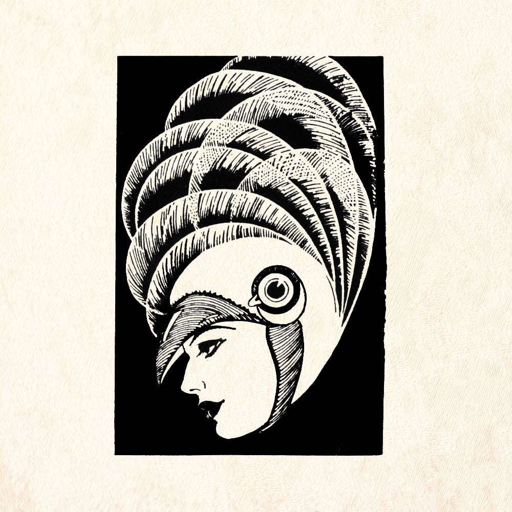 StampaFe Tropicana Retro Rubber Art Stamp
