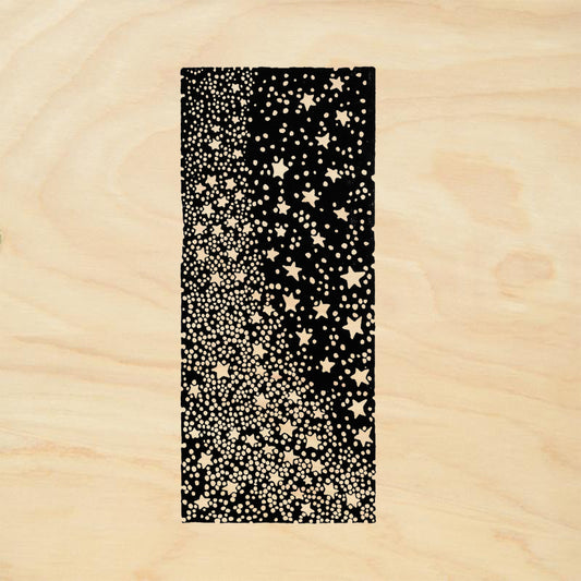 StampaFe Star Border Mixed Media Rubber Art Stamp