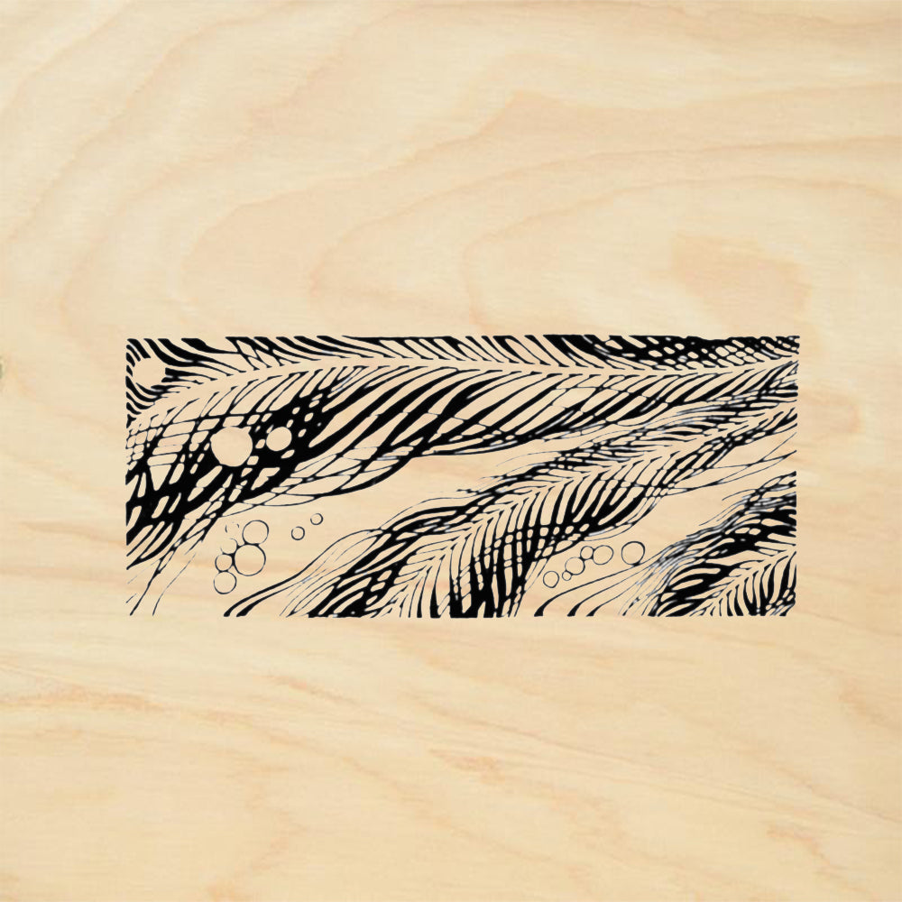 StampaFe Feather Weed Botanical Rubber Art Stamp