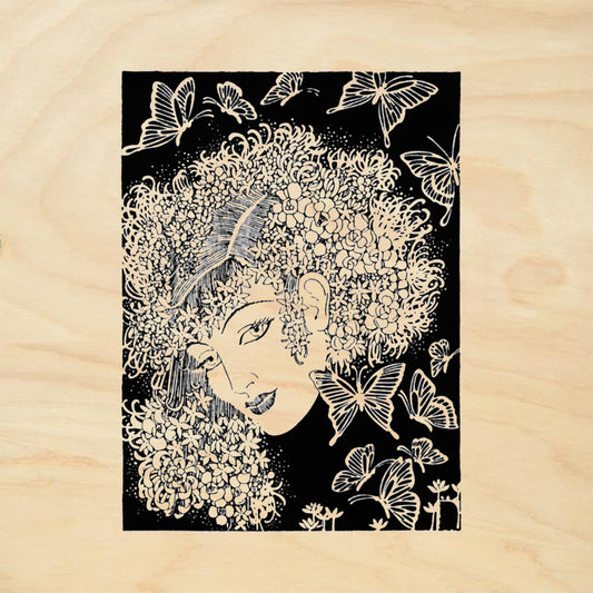 StampaFe Ophelia Floral Rubber Art Stamp