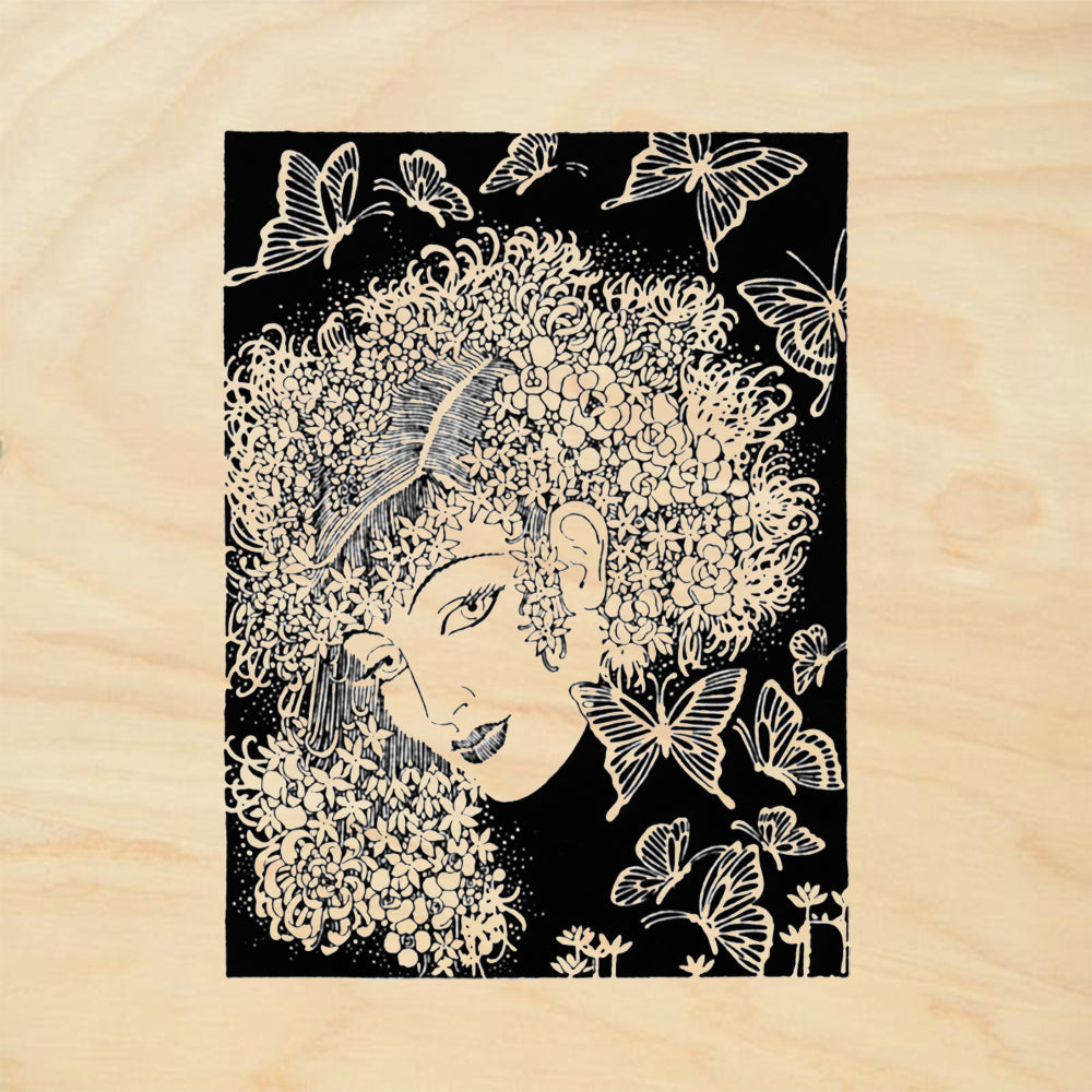 StampaFe Ophelia Floral Rubber Art Stamp