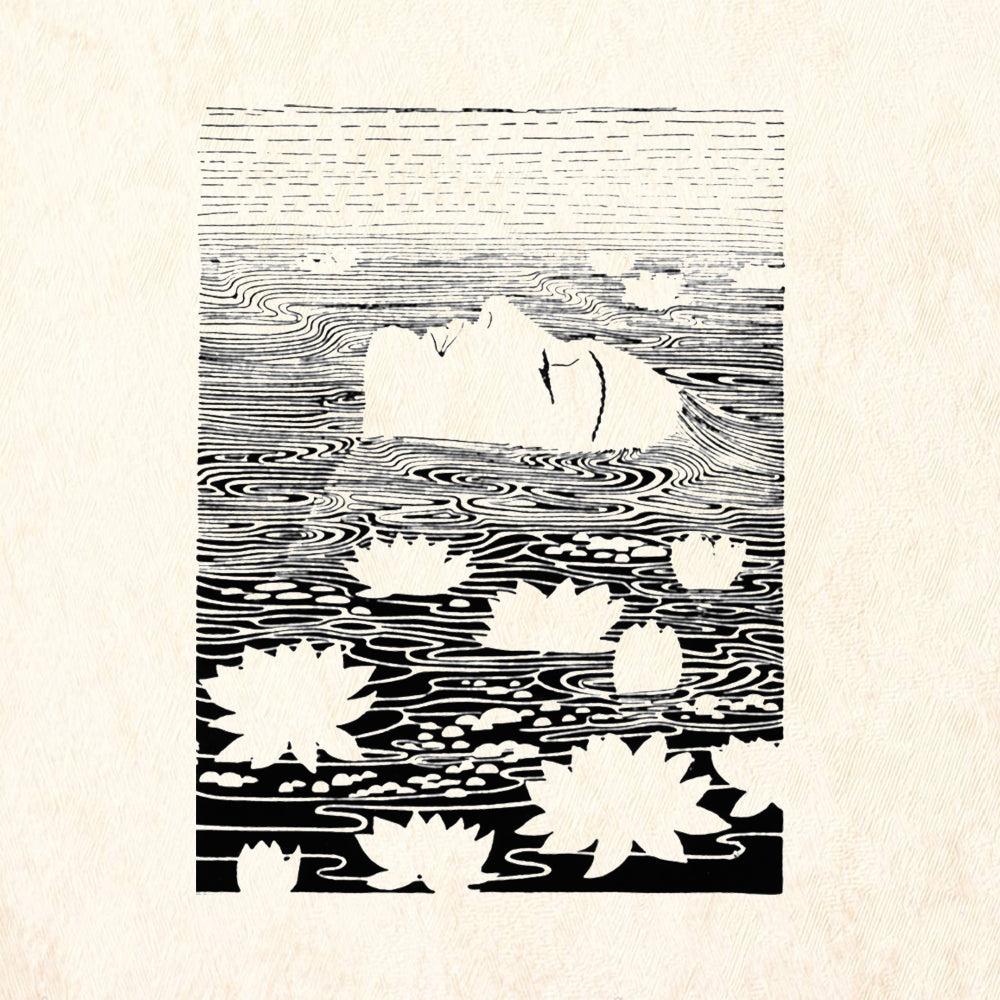 StampaFe Lotus Dream Floral Rubber Art Stamp