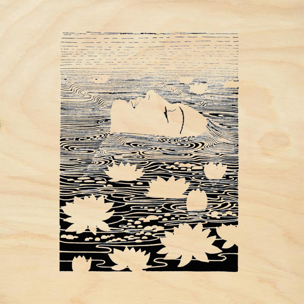StampaFe Lotus Dream Floral Rubber Art Stamp