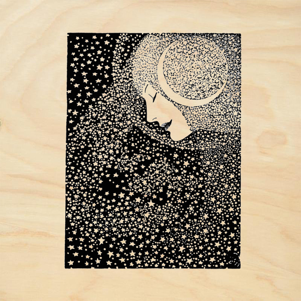 StampaFe Andromeda Mixed Media Rubber Art Stamp