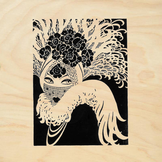 StampaFe Mardi Gras Floral Rubber Art Stamp