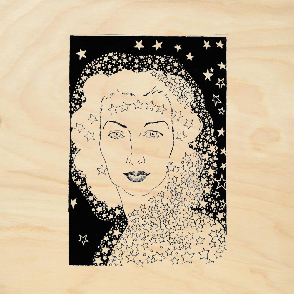 StampaFe Stella by Starlight Mixed Media Rubber Art Stamp