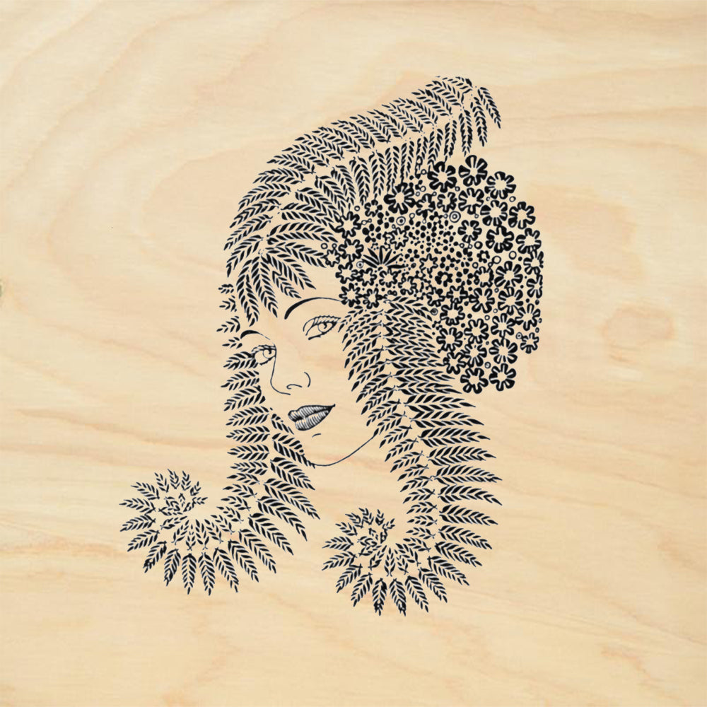 StampaFe Bella Verde Botanical Rubber Art Stamp