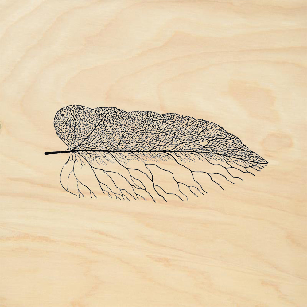 StampaFe Winter Leaf Botanical Rubber Art Stamp