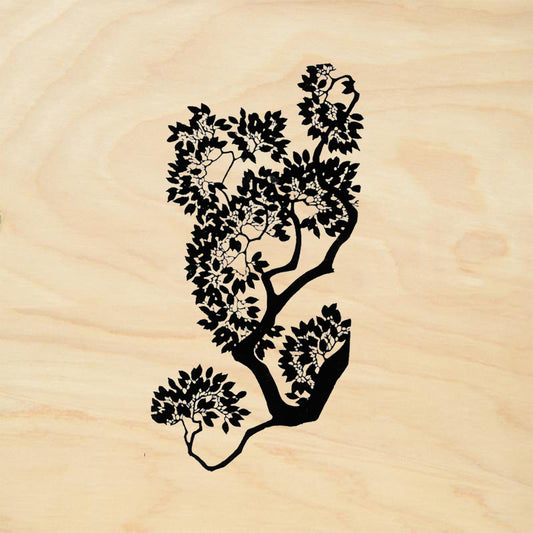 StampaFe Bonsai Branch Botanical Rubber Art Stamp