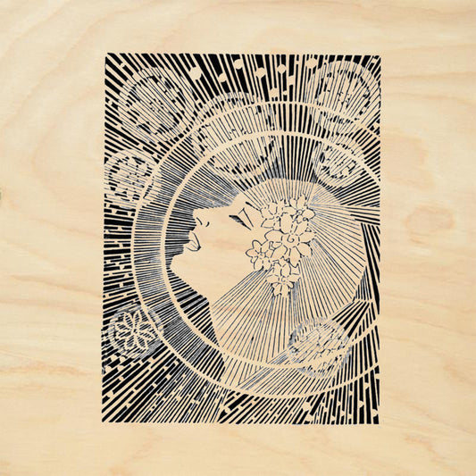 StampaFe Astral Vision Mixed Media Rubber Art Stamp