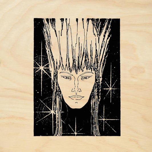 StampaFe Northern Lights Mixed Media Rubber Art Stamp