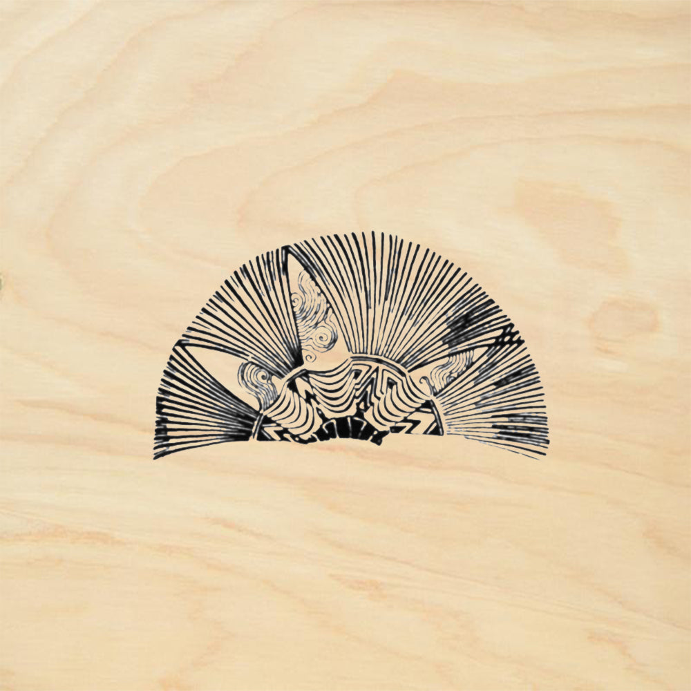 StampaFe Drummer Crest Tribal Rubber Art Stamp