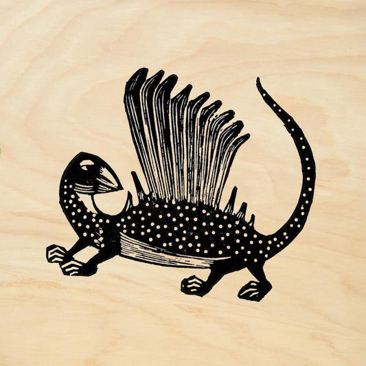 StampaFe Longisquama Mixed Media Rubber Art Stamp