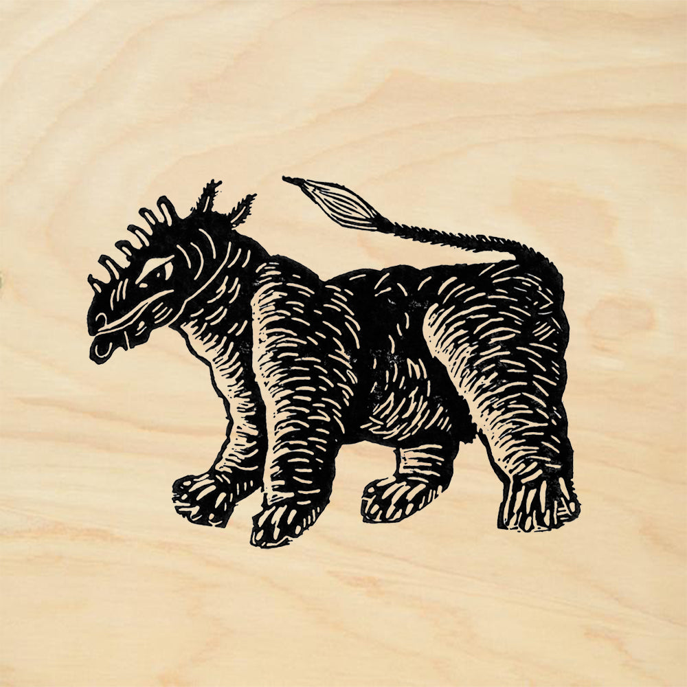 StampaFe uintatherium Mixed Media Rubber Art Stamp