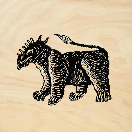 StampaFe uintatherium Mixed Media Rubber Art Stamp
