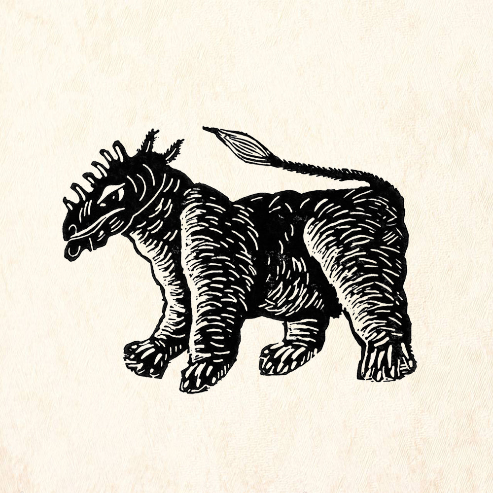StampaFe uintatherium Mixed Media Rubber Art Stamp
