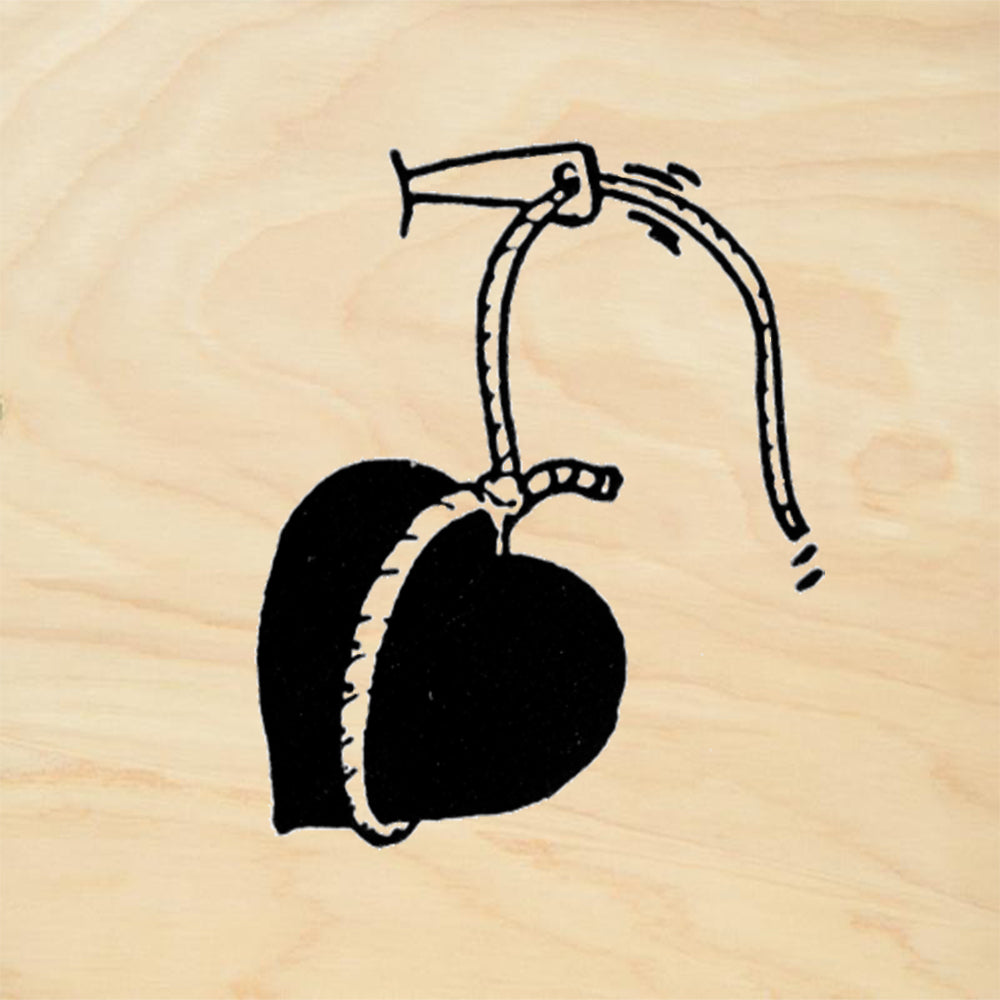StampaFe Heart with Piton Card Making Rubber Art Stamp