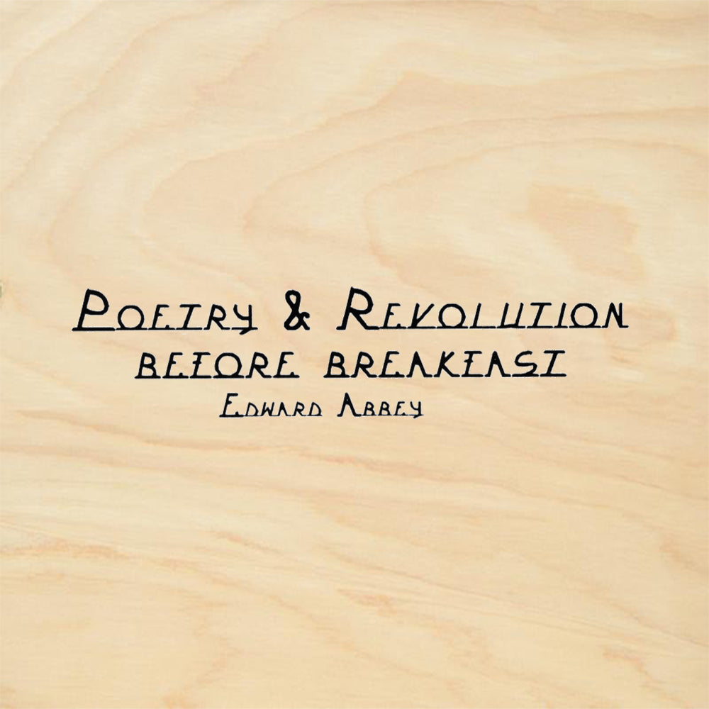 StampaFe Poetry & Revolution Before Breakfast by Edward Abbey Rubber Art Stamp