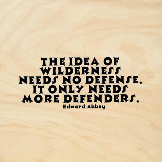 StampaFe The Idea Of Wilderness No Defense Only More Defenders Rubber Art Stamp
