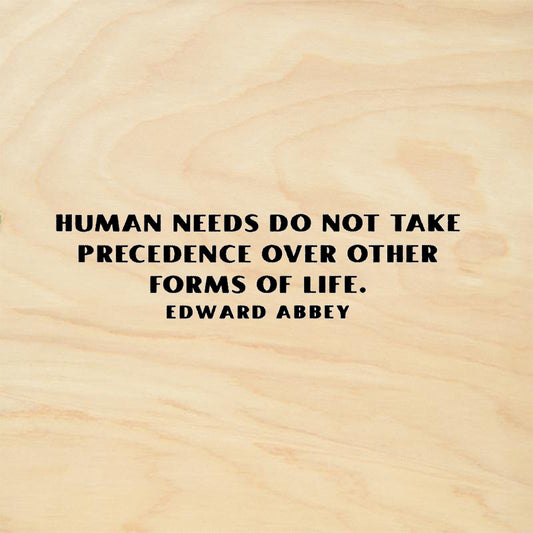 StampaFe Human Needs Do Not Take Precedence Over Other Life Rubber Art Stamp