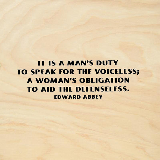 StampaFe It's A Man's Duty To Speak For The Voiceless Rubber Art Stamp