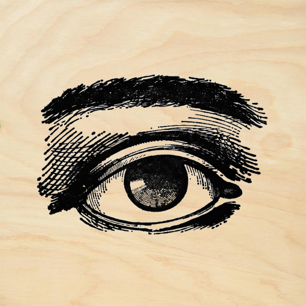 StampaFe Large Eye Mixed Media Rubber Art Stamp