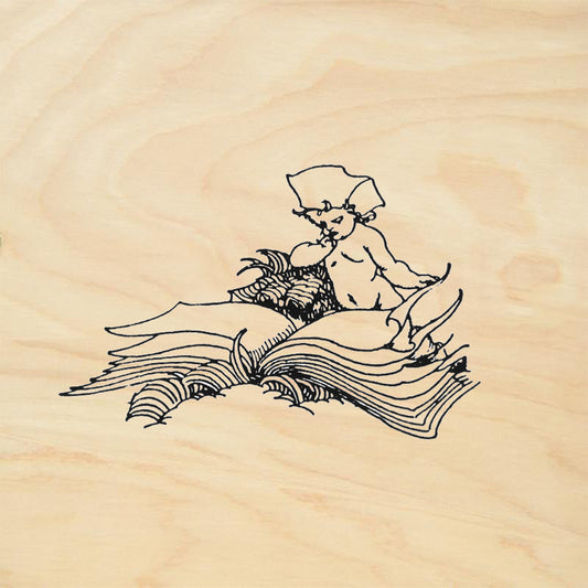 StampaFe Book Diva Mixed Media Rubber Art Stamp