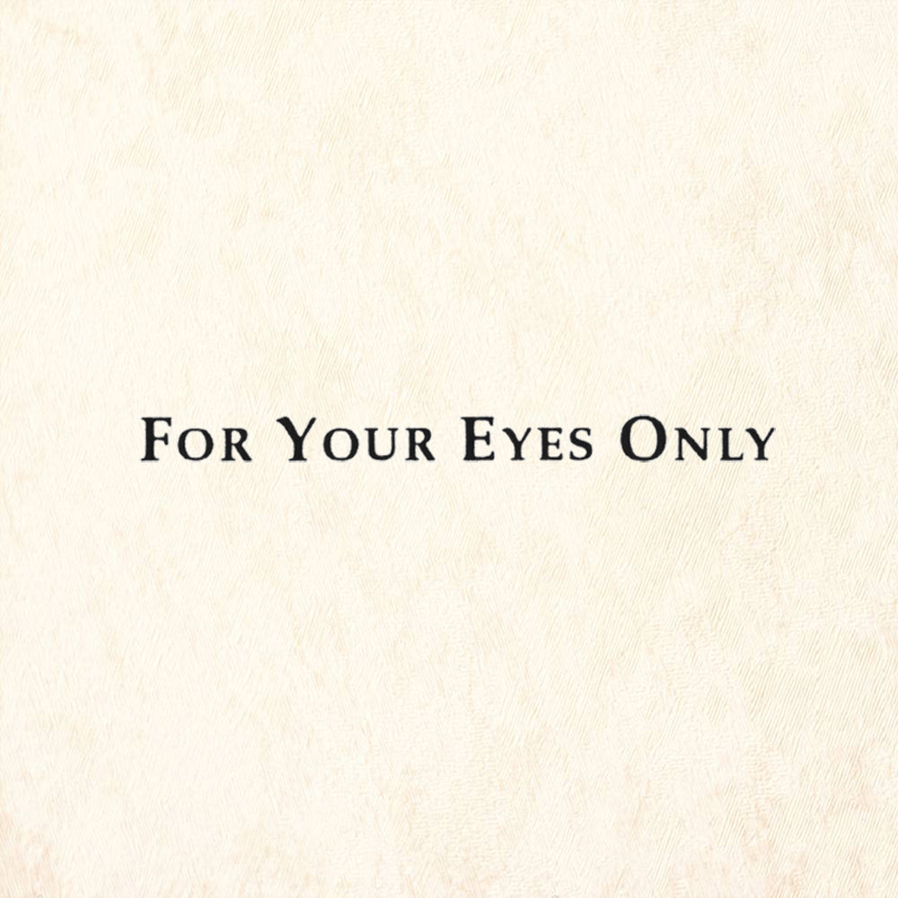 StampaFe For Your Eyes Only Rubber Art Stamp