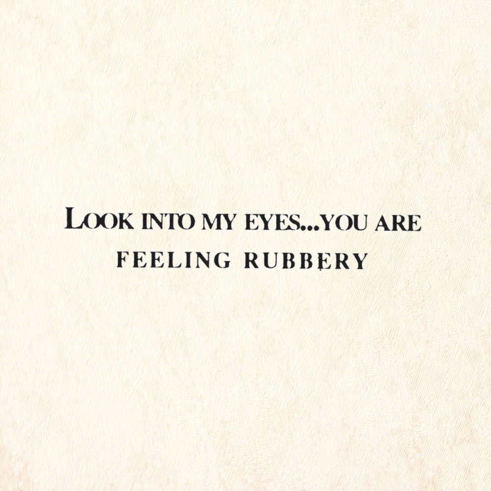 StampaFe Look Into My Eyes You Are Feeling Rubbery Rubber Art Stamp