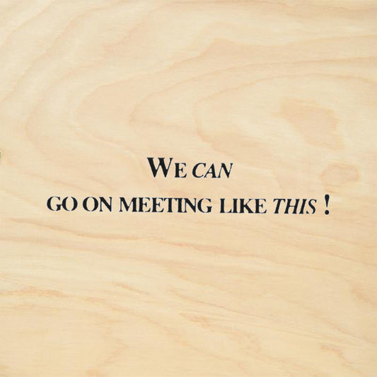 StampaFe We Can Go On Meeting Like This Rubber Art Stamp