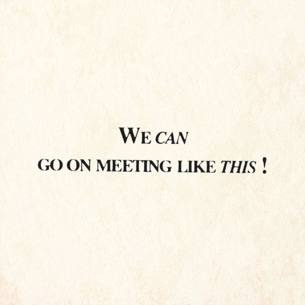 StampaFe We Can Go On Meeting Like This Rubber Art Stamp