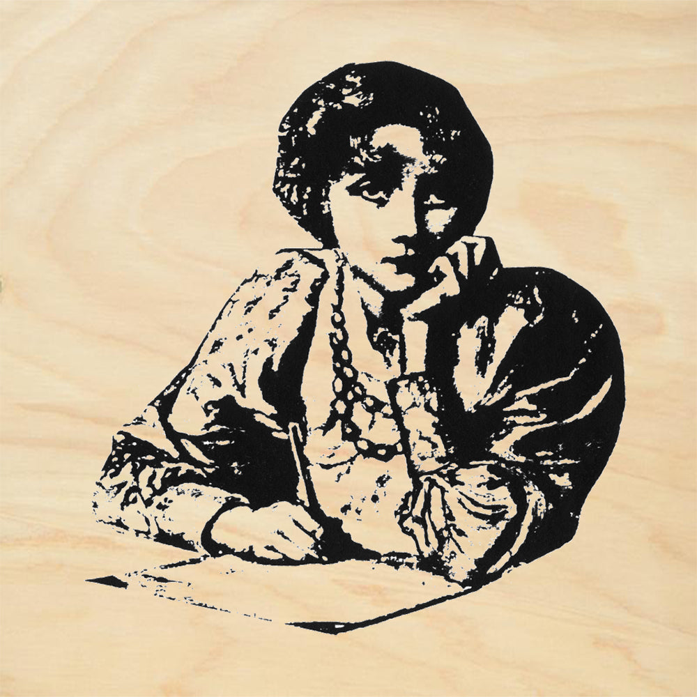 StampaFe Pensive Woman Mixed Media Rubber Art Stamp