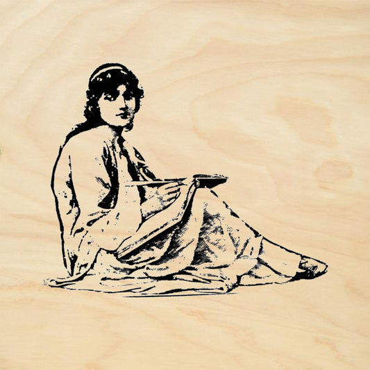 StampaFe Scribe Lady Mixed Media Rubber Art Stamp