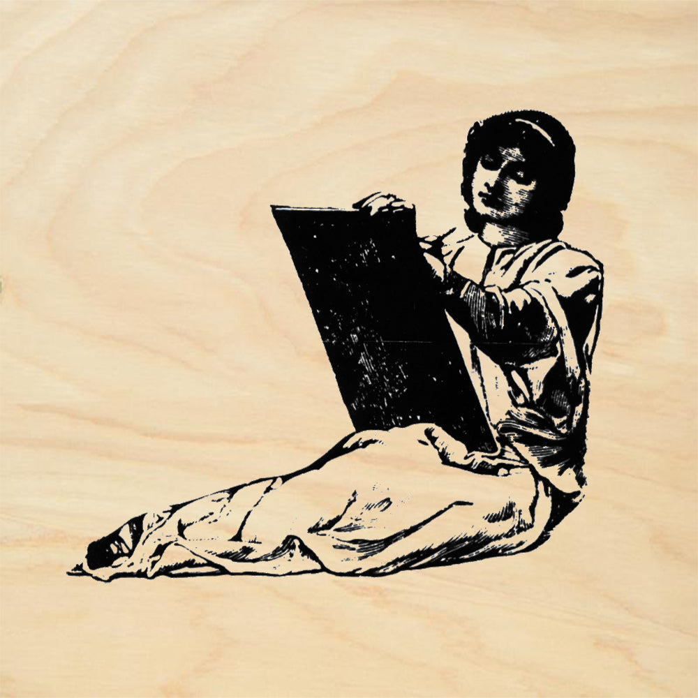 StampaFe Artist Lady Mixed Media Rubber Art Stamp