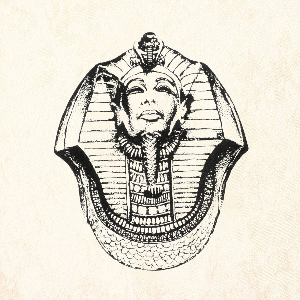 StampaFe King Tut Small Egyptian Pharaoh Rubber Art Stamp