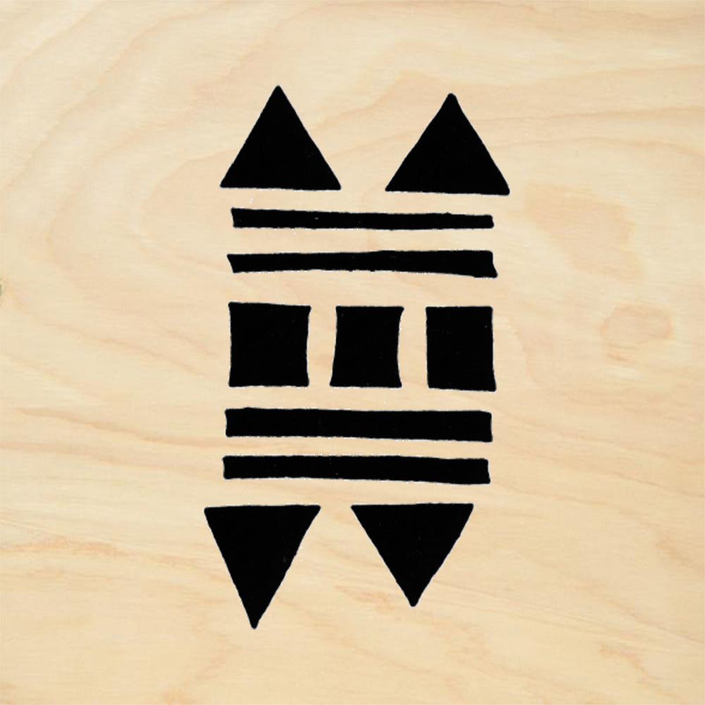 StampaFe Stacked Geometric Symbol Rubber Art Stamp