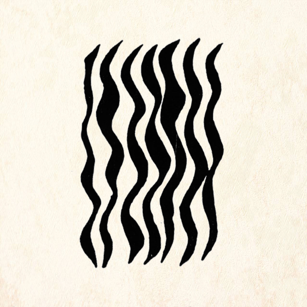 StampaFe Wavy Line Pattern Rubber Art Stamp