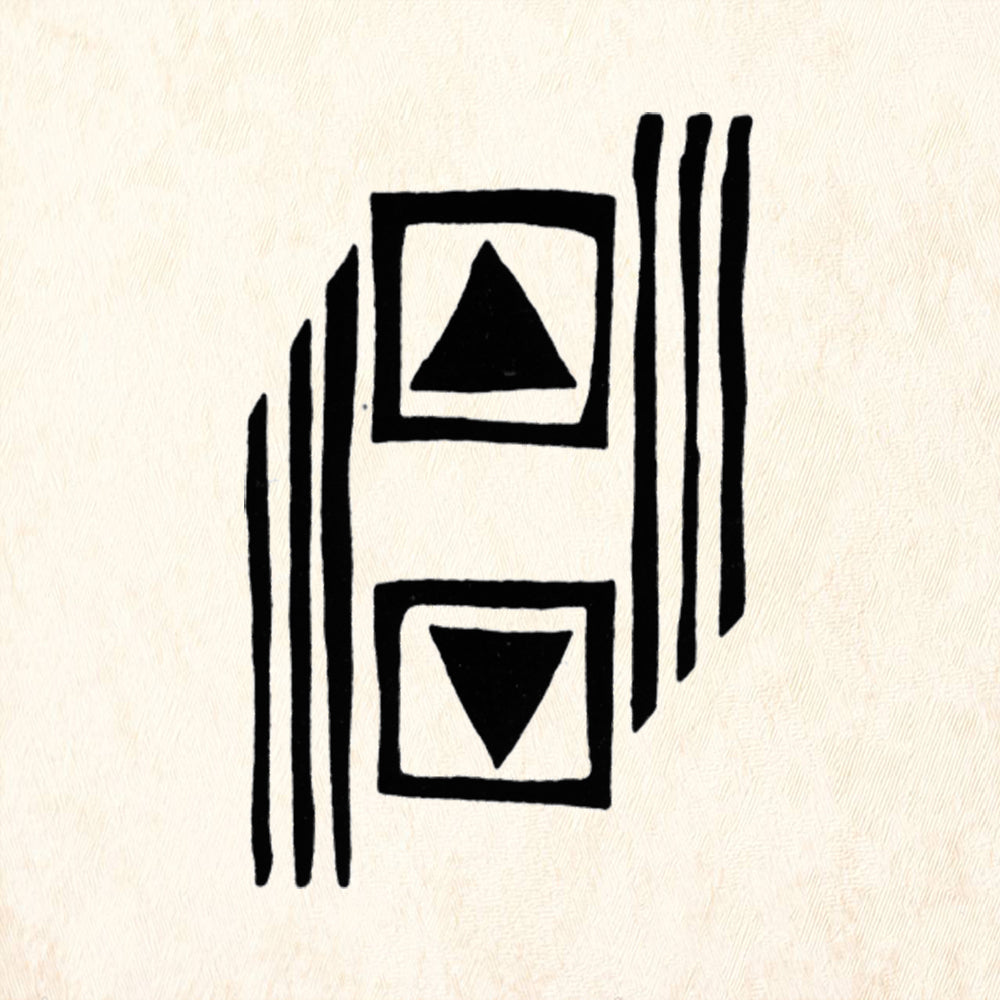 StampaFe Triangle Panel Geometric Rubber Art Stamp